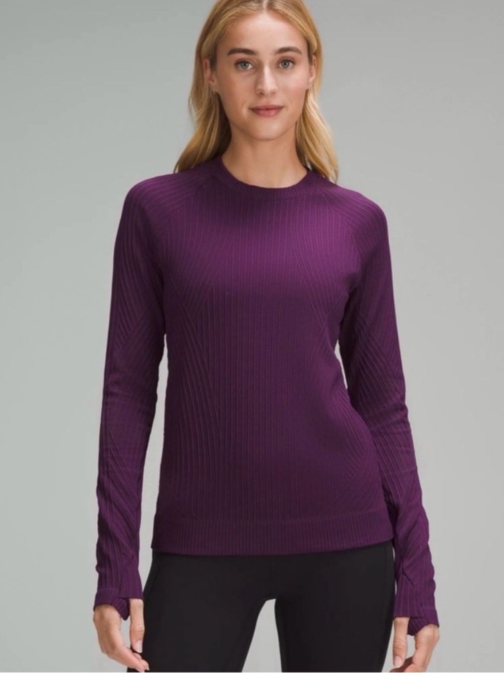 Lululemon Rest Less Pullover Color Aerial Dramatic Magenta Size 10